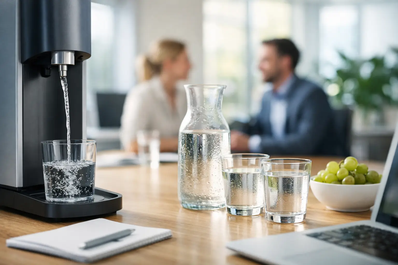 8 Vorteile von Wasser im Büro