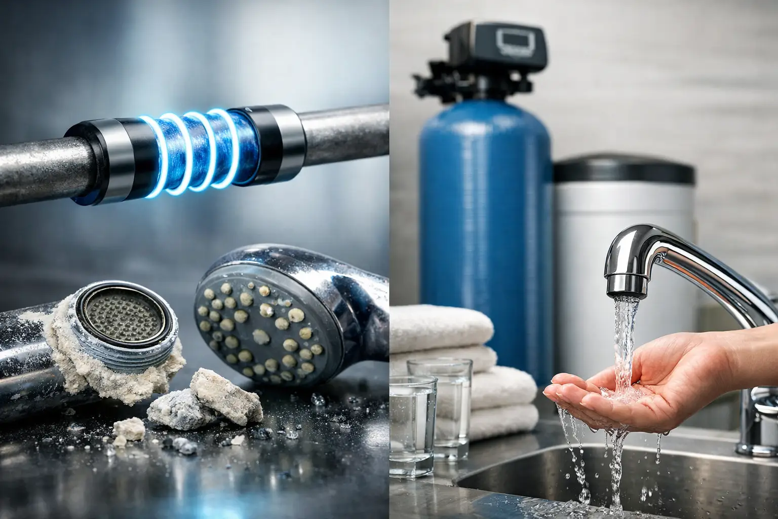 Kalkschutz versus klassische Enthärtung