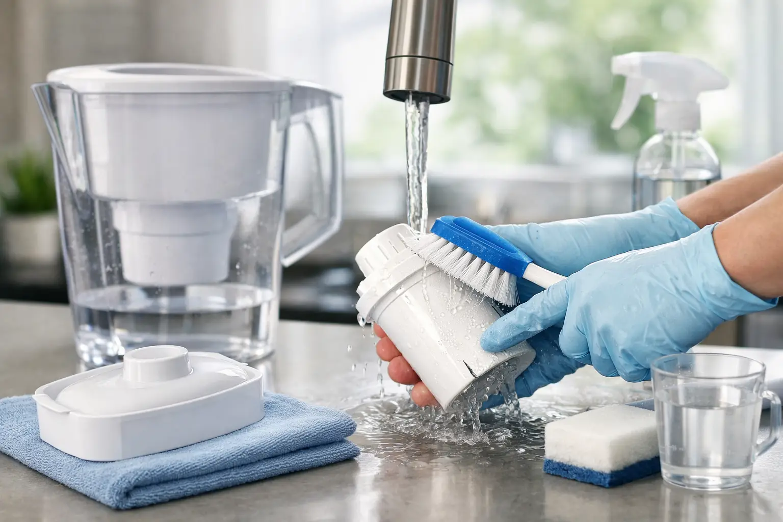 Wasserfilter richtig reinigen – Anleitung