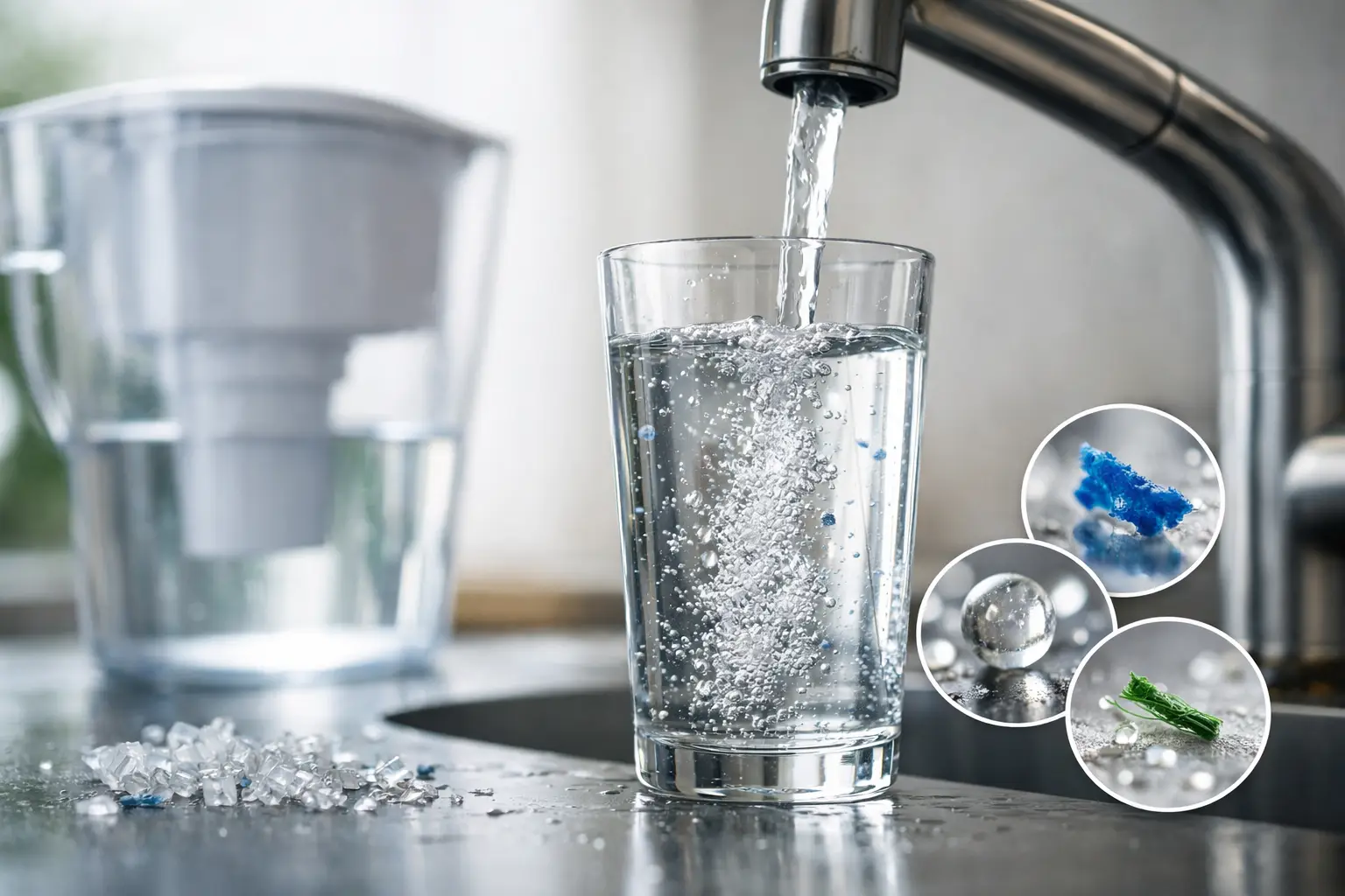 Mikroplastik im Trinkwasser reduzieren