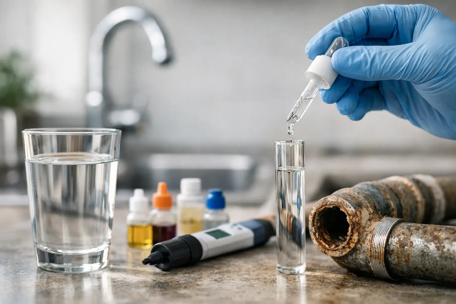 Wasserqualität bei alten Leitungen prüfen