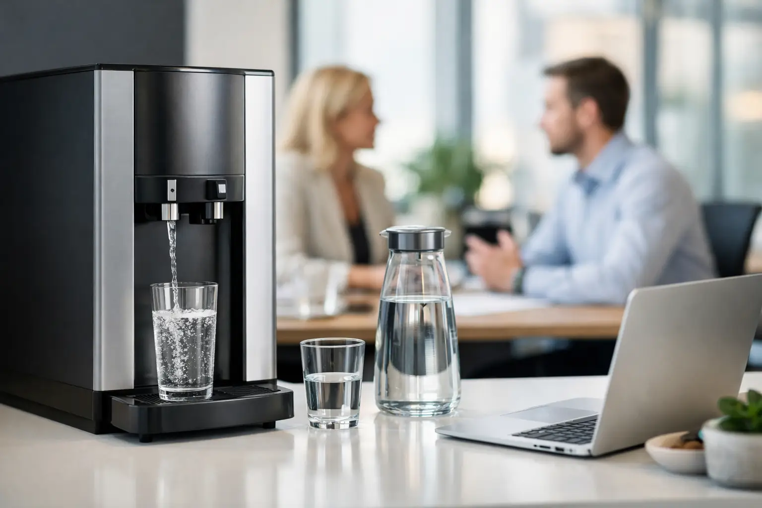 Wasserfiltersystem im Büro auswählen