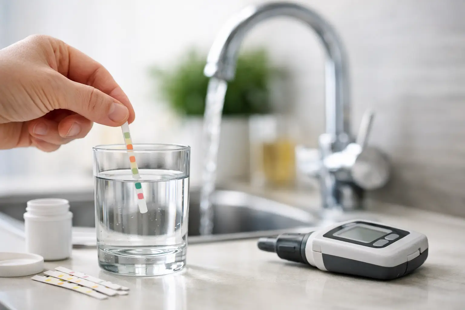 Wasserhärte messen zuhause – so geht es