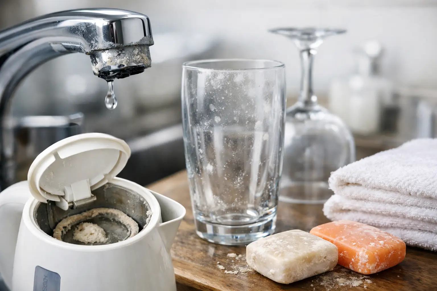 7 Anzeichen für hartes Wasser im Haushalt