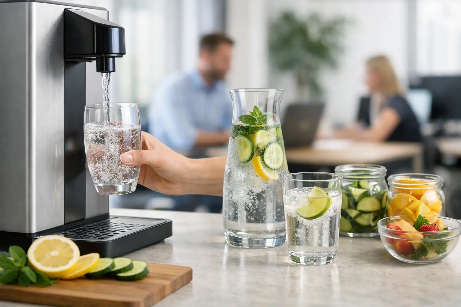 Leitungswasser im Büro aufwerten mit System