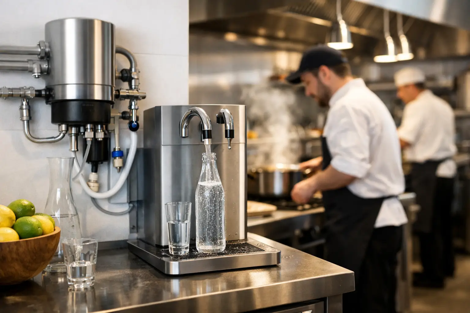 Trinkwasserstation für die Gastronomie einführen